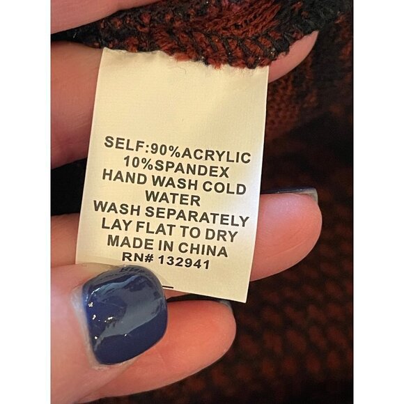 Amanda Uprichard Black And Red Knit Keyhole Mock Neck Sweater Dress Size M‎ - Picture 8 of 8